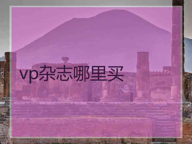 vp杂志哪里买