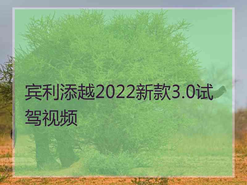 宾利添越2022新款3.0试驾视频