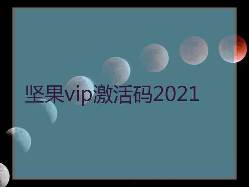 坚果vip激活码2021