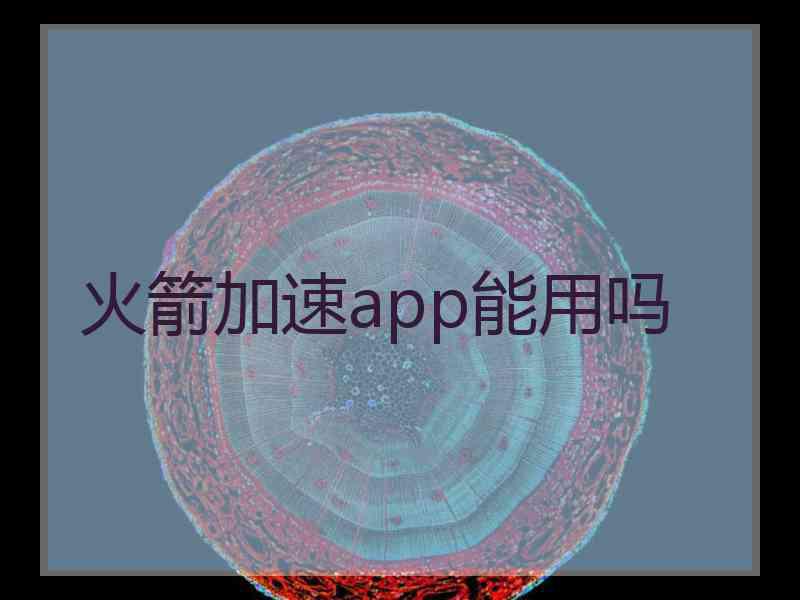 火箭加速app能用吗