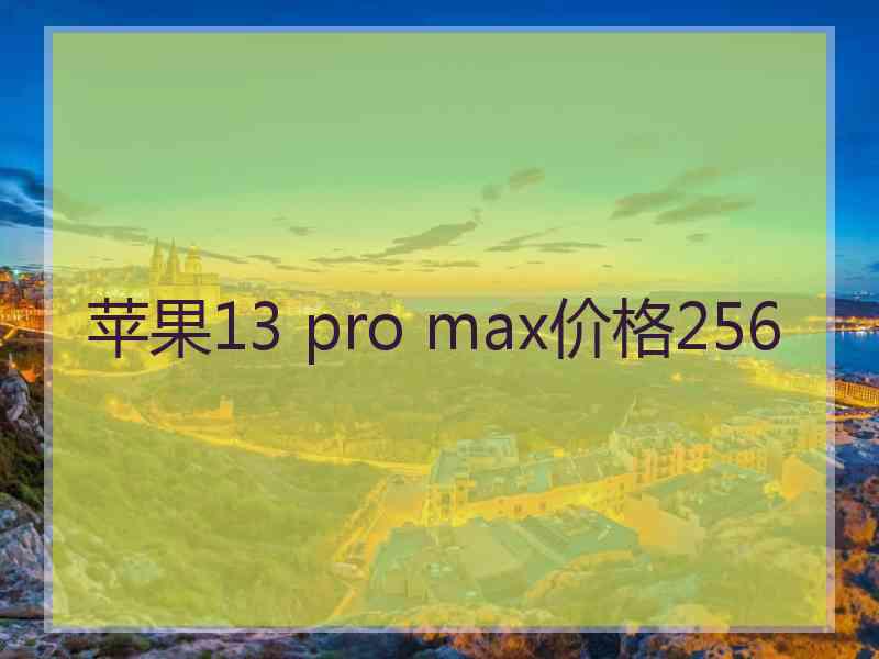 苹果13 pro max价格256