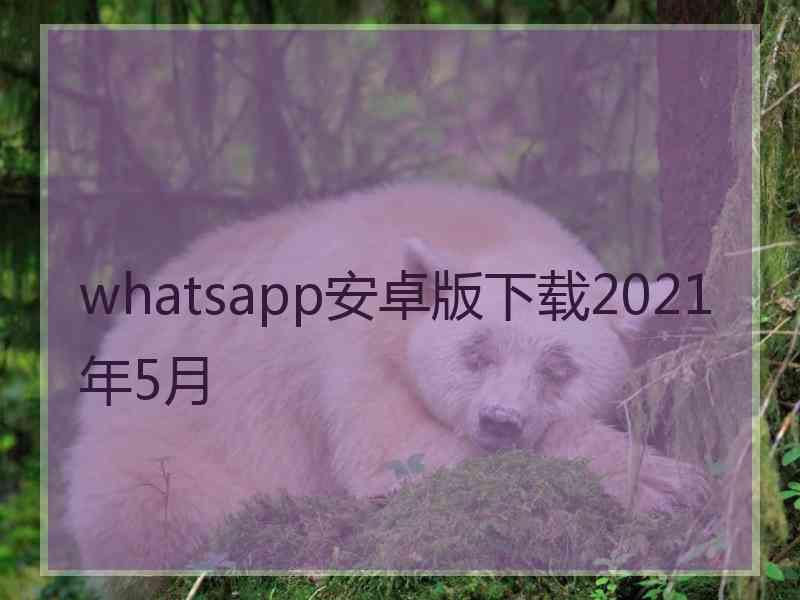 whatsapp安卓版下载2021年5月