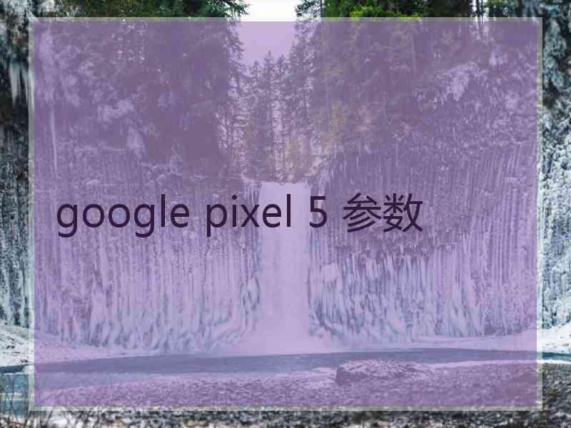 google pixel 5 参数