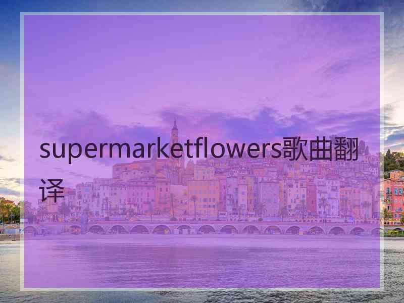 supermarketflowers歌曲翻译