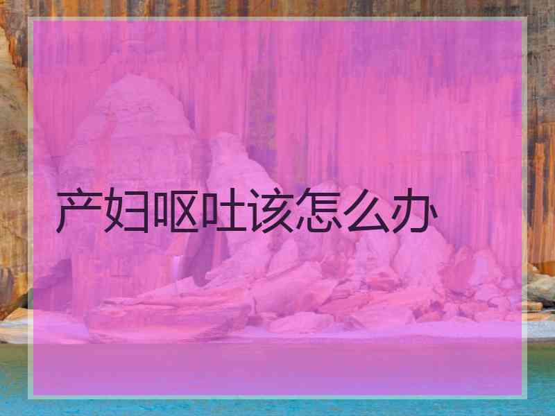 产妇呕吐该怎么办