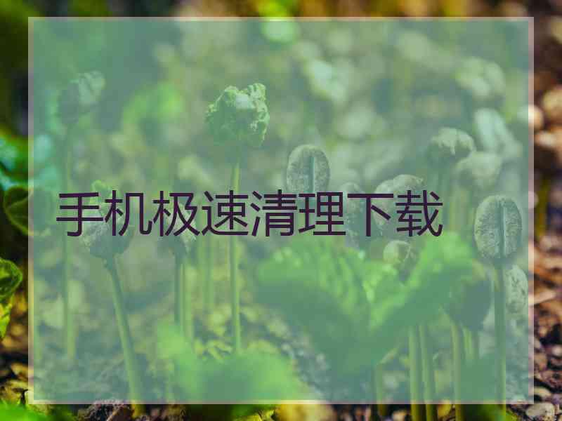 手机极速清理下载