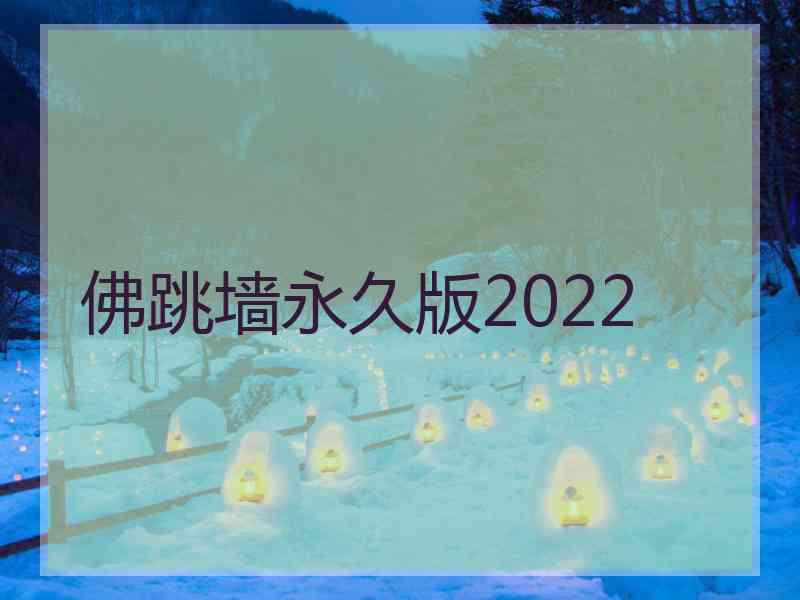 佛跳墙永久版2022