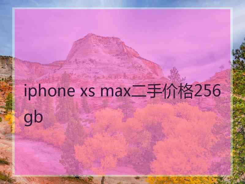 iphone xs max二手价格256gb