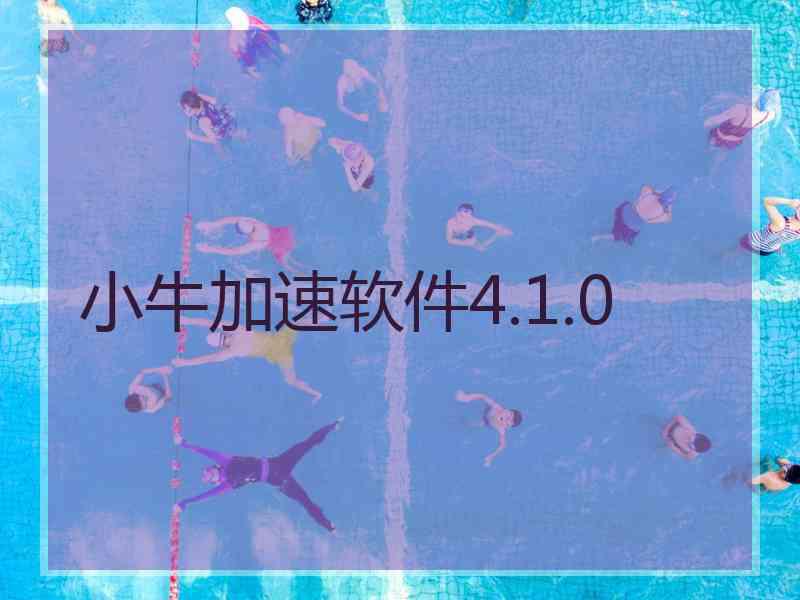 小牛加速软件4.1.0