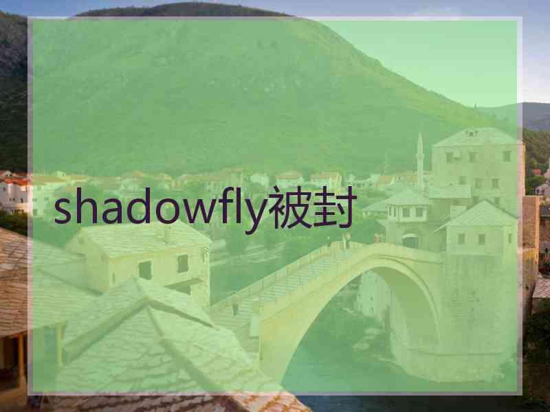 shadowfly被封