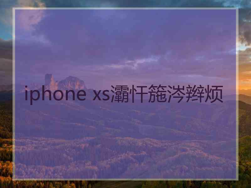 iphone xs灞忓箷涔辫烦