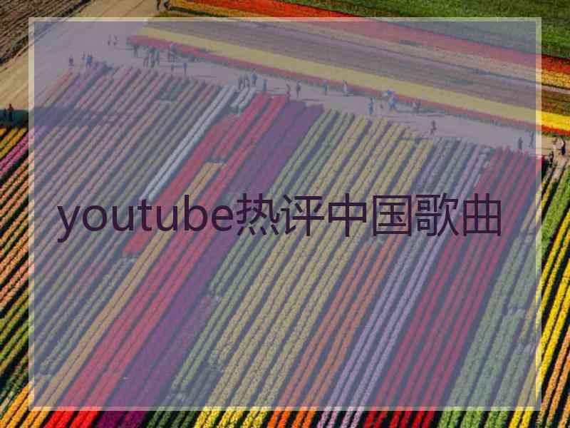 youtube热评中国歌曲