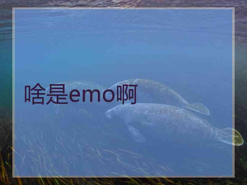 啥是emo啊