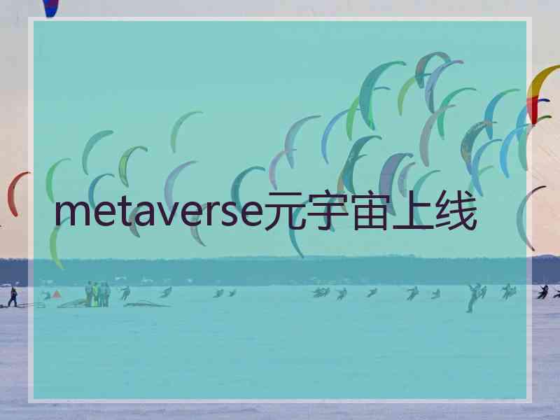 metaverse元宇宙上线