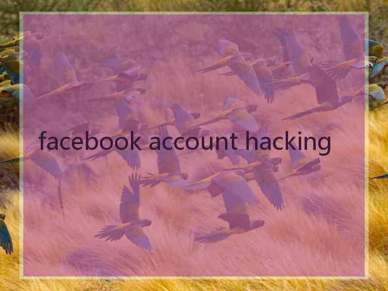 facebook account hacking