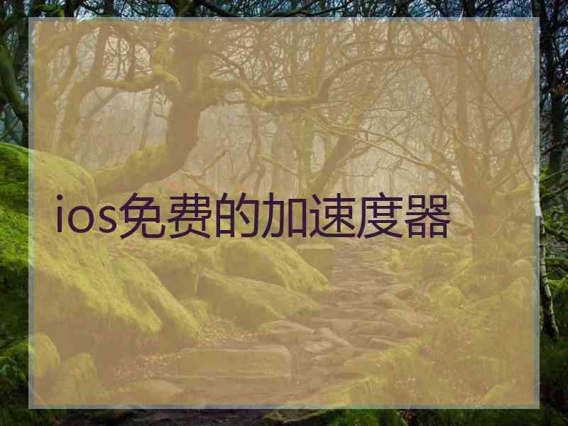 ios免费的加速度器