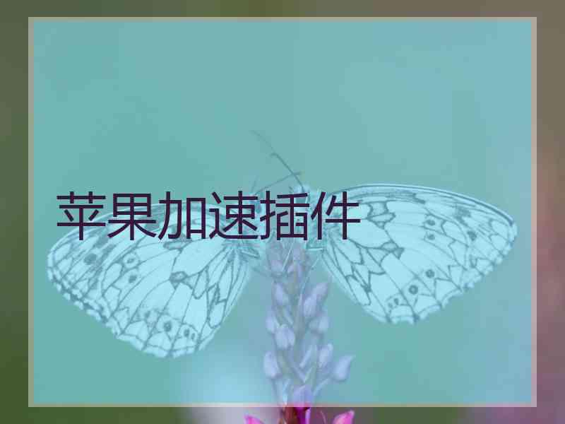 苹果加速插件