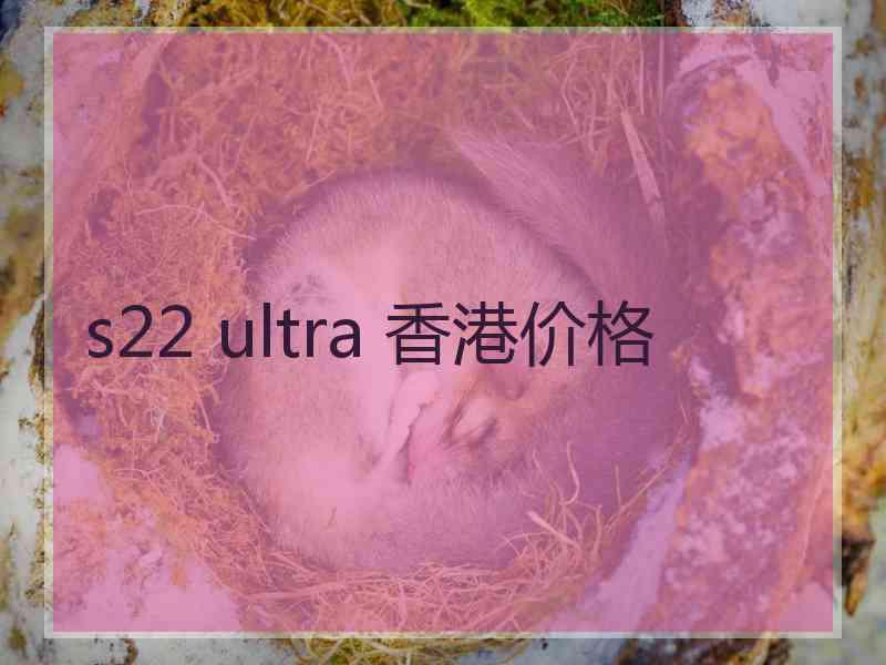 s22 ultra 香港价格