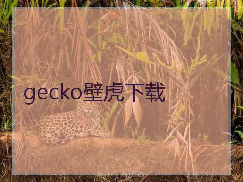 gecko壁虎下载