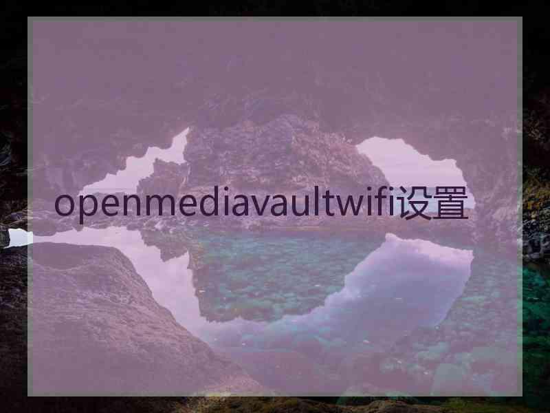 openmediavaultwifi设置