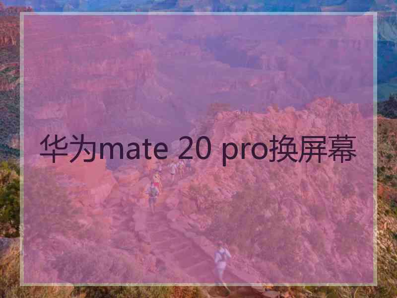 华为mate 20 pro换屏幕