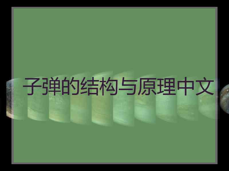 子弹的结构与原理中文