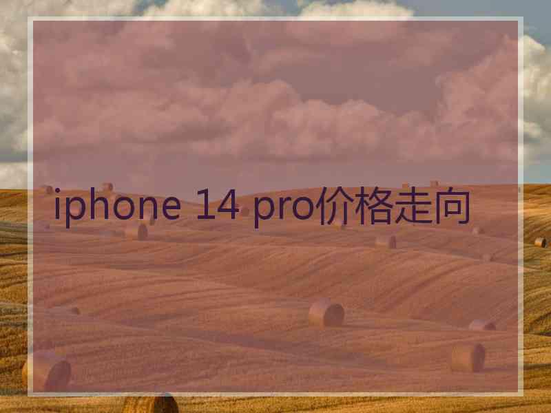 iphone 14 pro价格走向