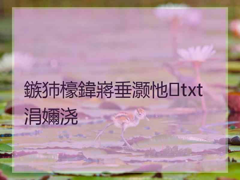 鏃犻檺鍏嶈垂灏忚txt涓嬭浇