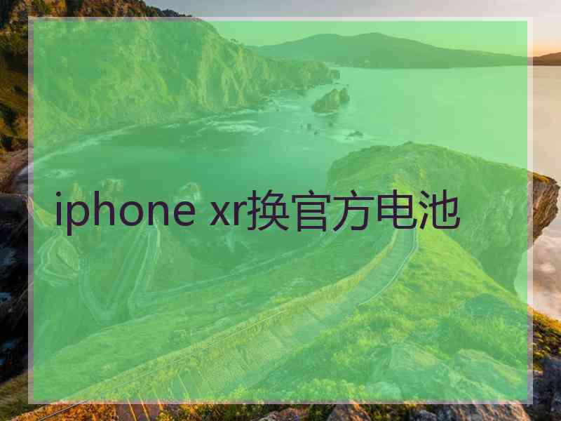 iphone xr换官方电池