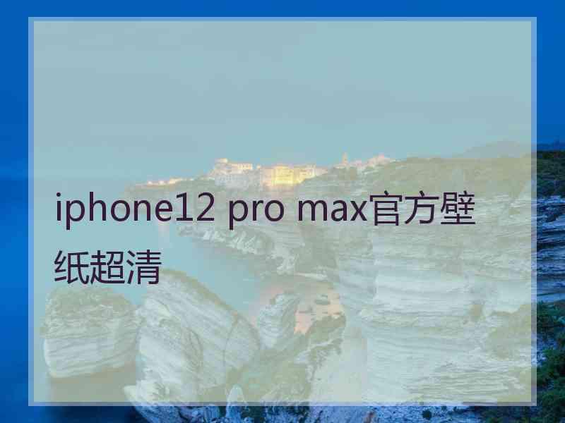 iphone12 pro max官方壁纸超清