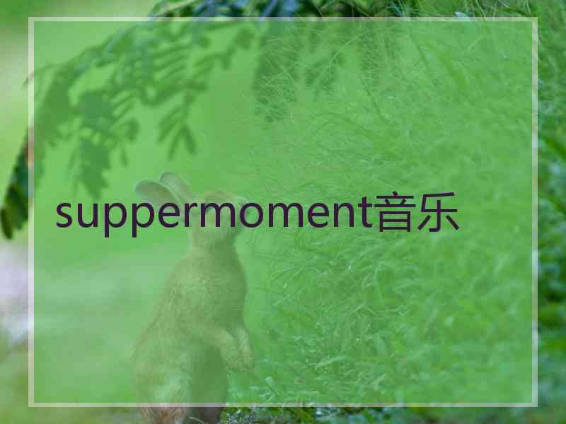 suppermoment音乐