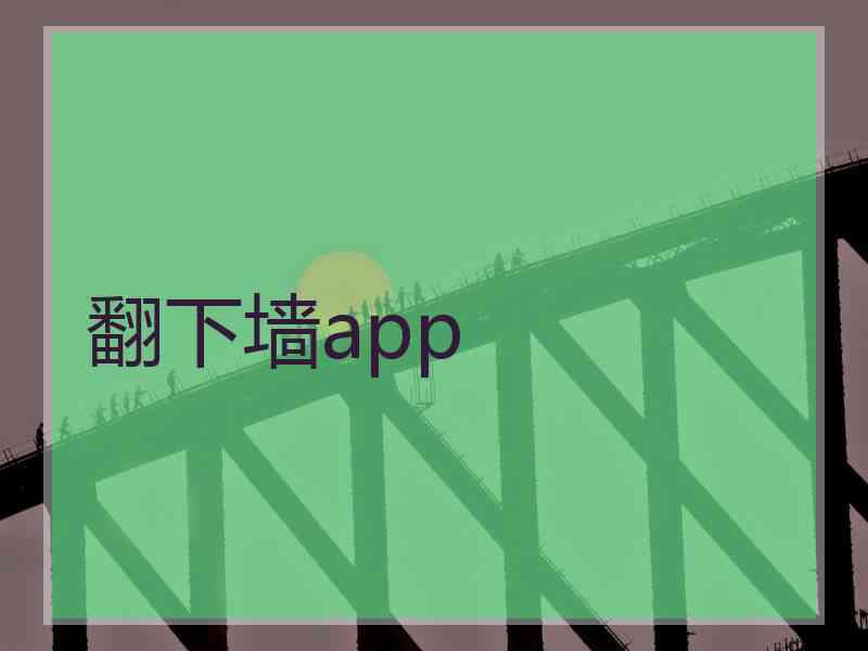 翻下墙app