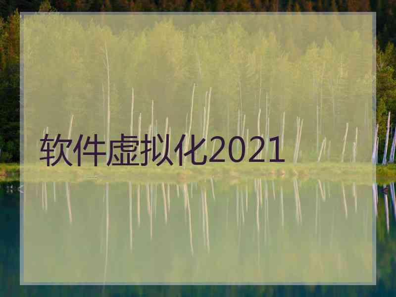 软件虚拟化2021