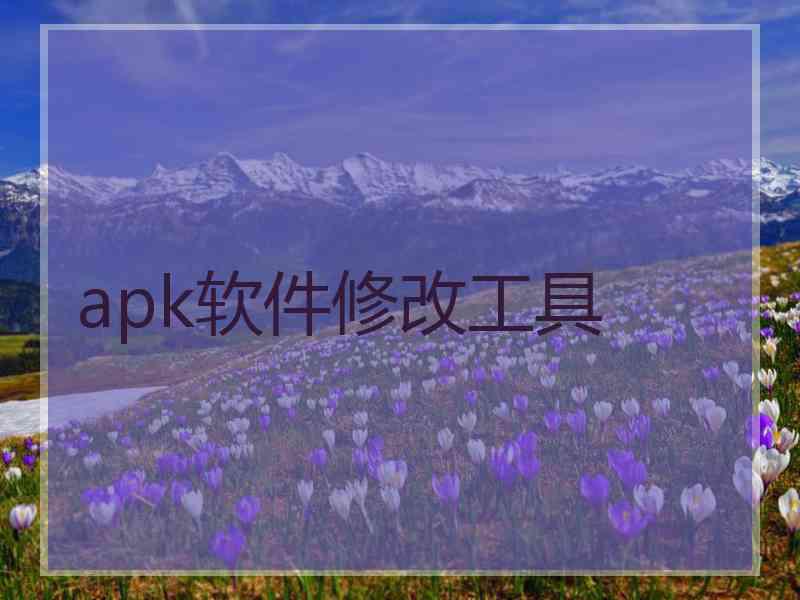 apk软件修改工具