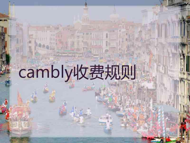 cambly收费规则