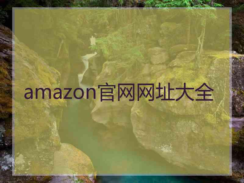 amazon官网网址大全