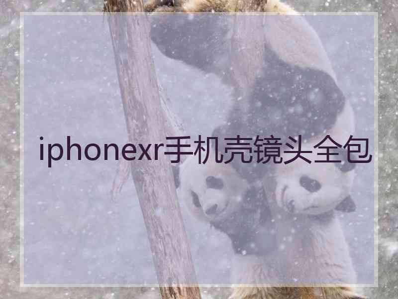 iphonexr手机壳镜头全包