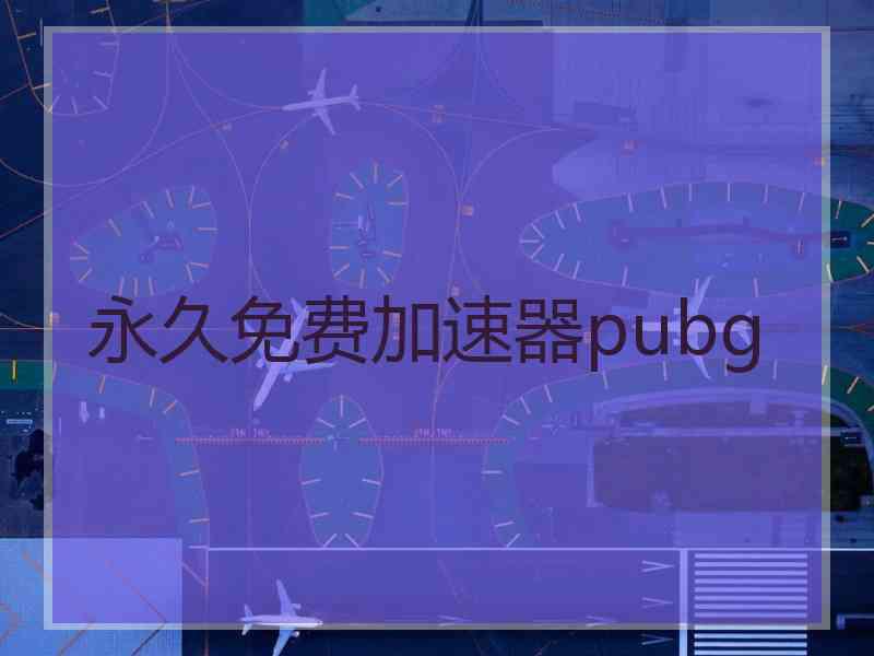 永久免费加速器pubg