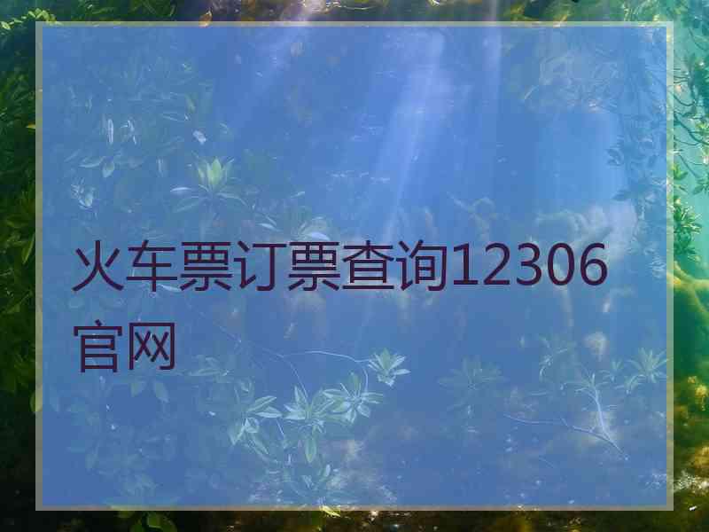 火车票订票查询12306官网