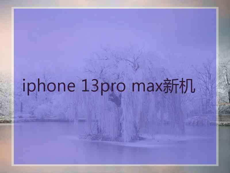 iphone 13pro max新机