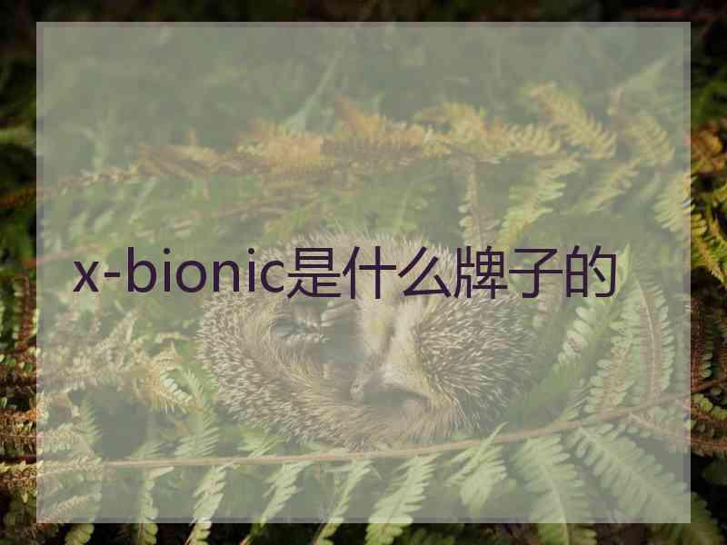 x-bionic是什么牌子的