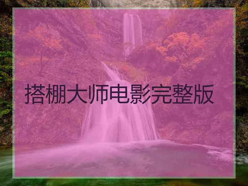 搭棚大师电影完整版