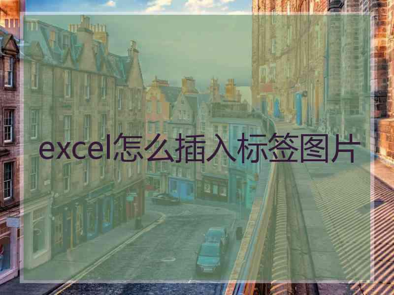 excel怎么插入标签图片