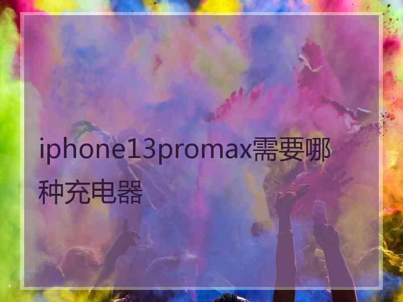 iphone13promax需要哪种充电器