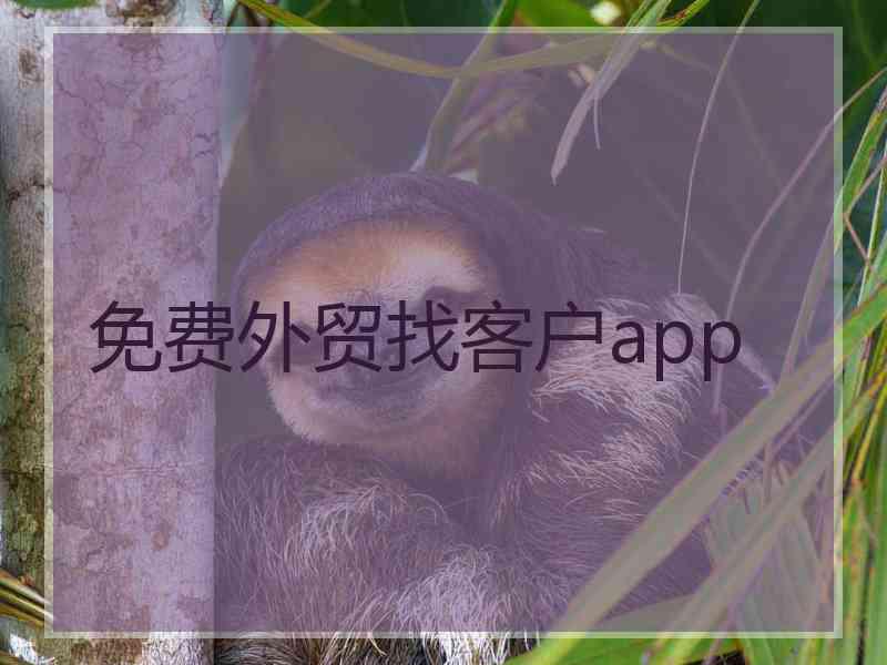 免费外贸找客户app