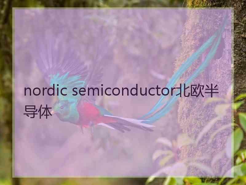 nordic semiconductor北欧半导体