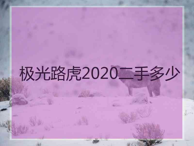 极光路虎2020二手多少