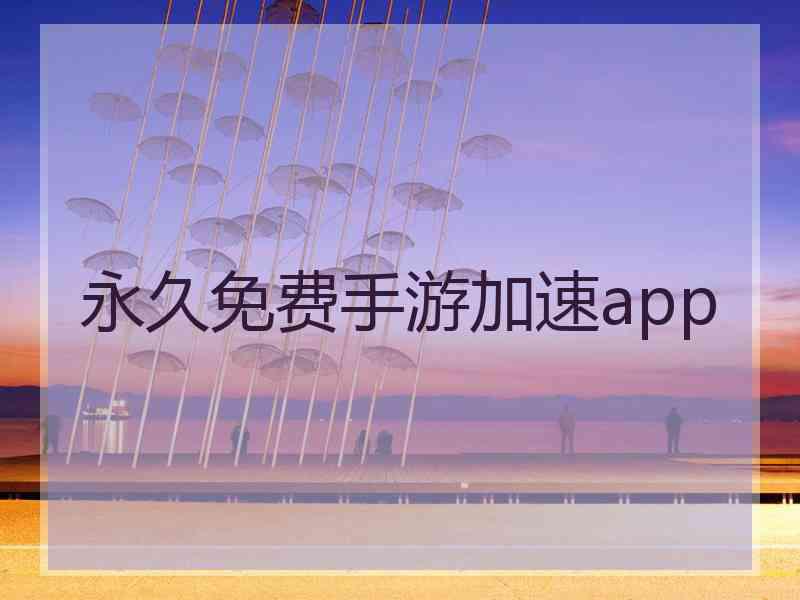 永久免费手游加速app