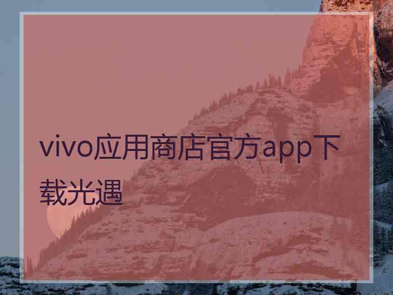 vivo应用商店官方app下载光遇