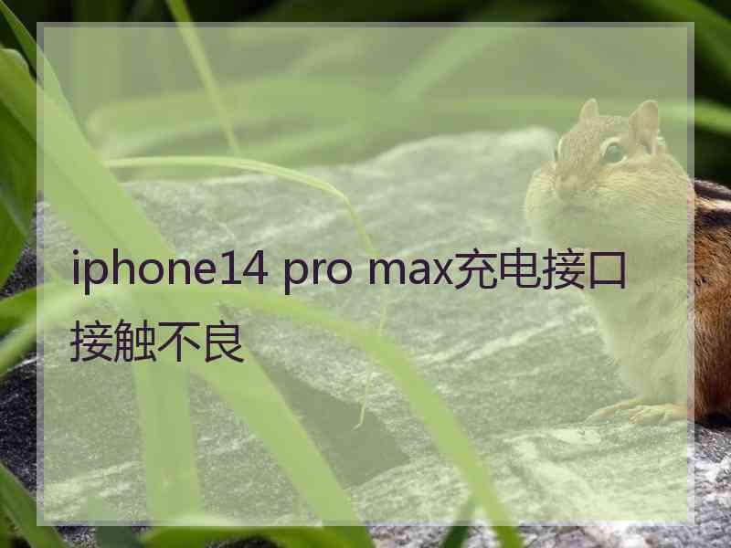 iphone14 pro max充电接口接触不良